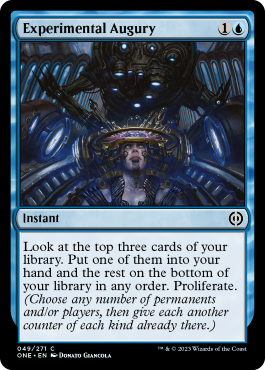 Experimental Augury - Phyrexia All Will One Spoiler
