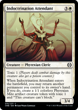 Indoctrination Attendant - Phyrexia All Will One Spoiler