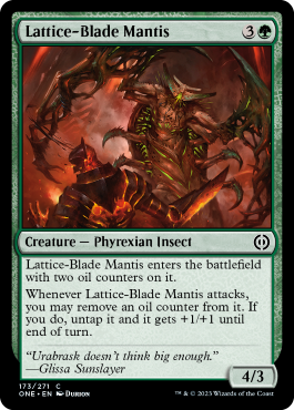 Lattice-Blade Mantis - Phyrexia All Will One Spoiler