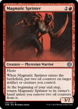 Magmatic Sprinter - Phyrexia All Will One Spoiler