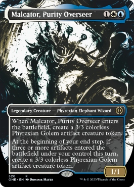 Malcator, Purity Overseer (Variant) - Phyrexia All Will One Spoiler
