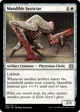 Mandible Justiciar - Phyrexia All Will One Spoiler