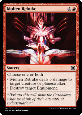 Molten Rebuke - Phyrexia All Will One Spoiler