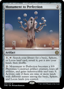 Monument to Perfection - Phyrexia All Will One Spoiler