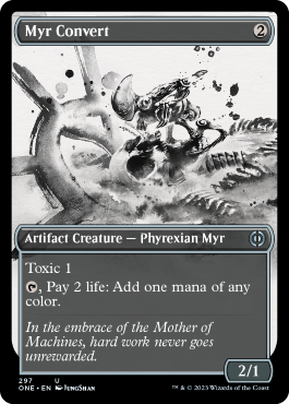 Myr Convert (Variant) - Phyrexia All Will One Spoiler