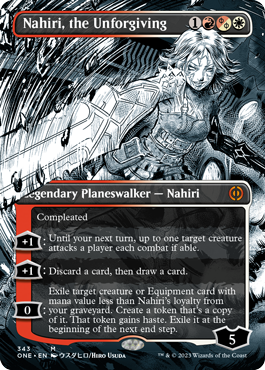 Nahiri,-the-Unforgiving-(Variant)---Phyrexia-All-Will-One-Spoiler