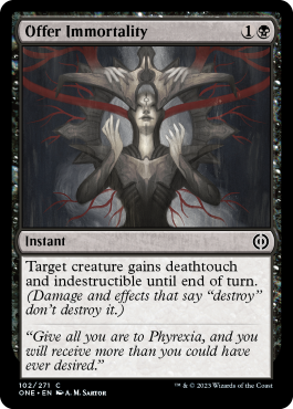 Offer Immortality - Phyrexia All Will One Spoiler