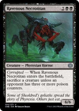 Ravenous Necrotitan - Phyrexia All Will One Spoiler