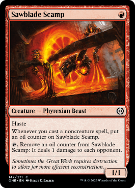 Sawblade Scamp - Phyrexia All Will One Spoiler