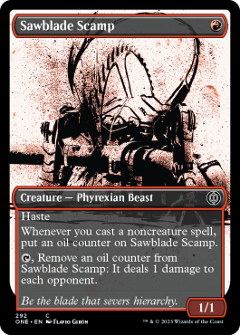 Sawblade Scamp (Variant) - Phyrexia All Will One Spoiler