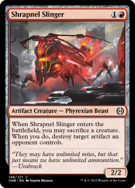 Shrapnel Slinger - Phyrexia All Will One Spoiler