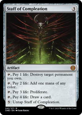 Staff of Compleation - Phyrexia All Will One Spoiler