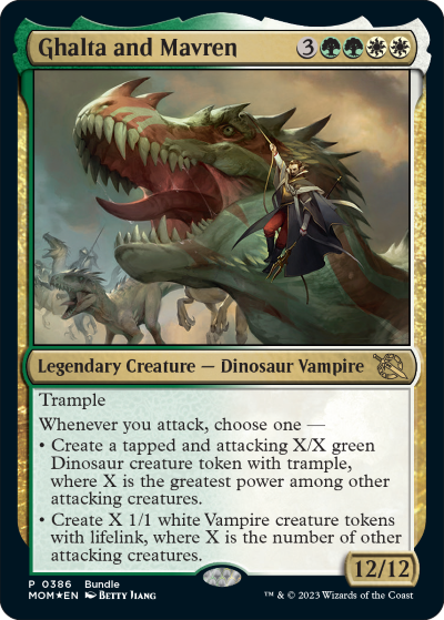 Ghalta and Mavren (Variant) - March of the Machine Spoiler