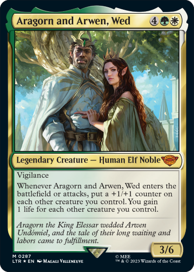 Aragorn and Arwen, Wed - The Lord of the Rings - Tales of Middle-earth Spoiler