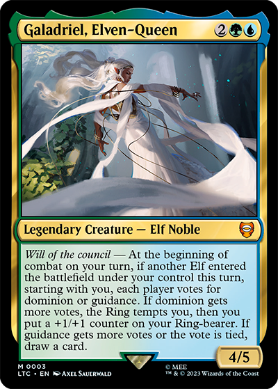 Galadriel, Elven-Queen - Lord of the Rings Tales of Middle-earth Commander Spoiler