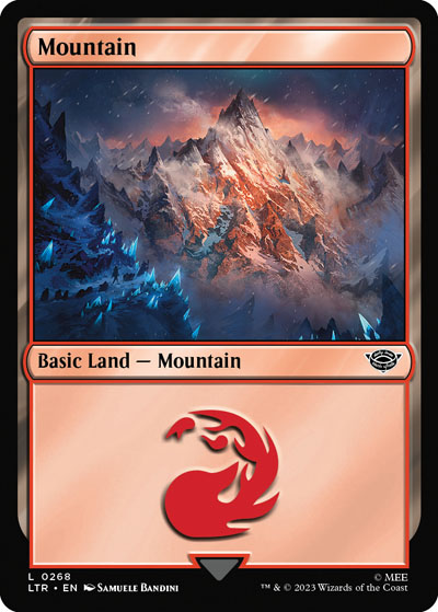 Mountain - Lord of the Rings Tales of Middle-earth Commander Spoiler