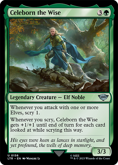 Celeborn the Wise - Lord of the Rings Tales of Middle-earth Commander Spoiler