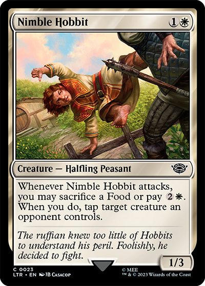 Nimble Hobbit - Lord of the Rings Tales of Middle-earth Commander Spoiler