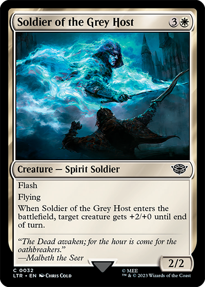 Soldier of the Grey Host - Lord of the Rings Tales of Middle-earth Commander Spoiler