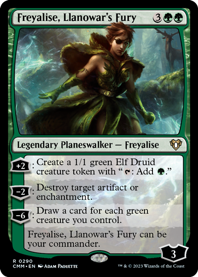 Freyalise,-Llanowar’s-Fury---Commander-Masters-Spoiler