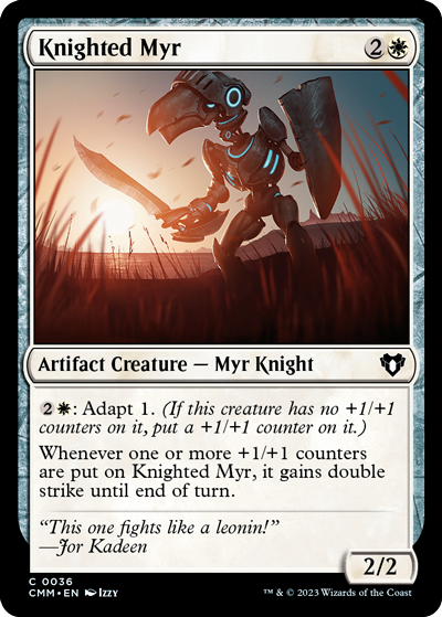 Knighted-Myr---Commander-Masters-Spoiler