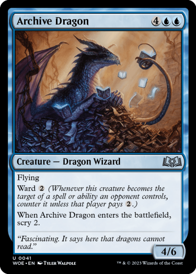 Archive Dragon - Wilds of Eldraine Spoiler