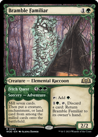 Bramble Familiar (Variant) - Wilds of Eldraine Spoiler