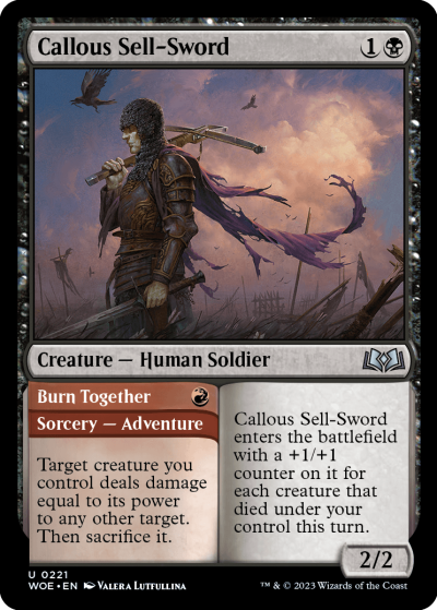 Callous Sell-Sword - Wilds of Eldraine Spoiler