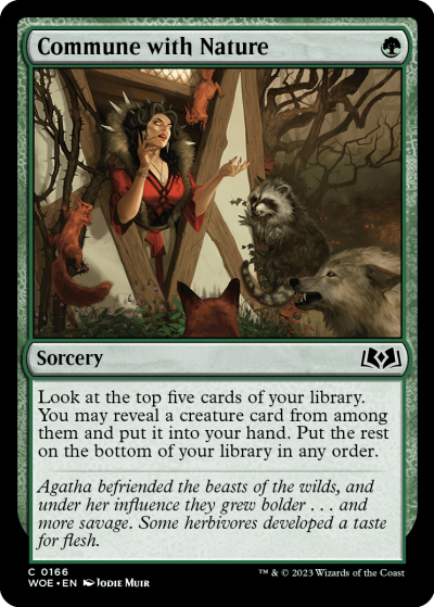 Commune with Nature - Wilds of Eldraine Spoiler