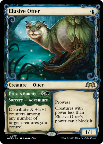 Elusive Otter (Variant) - Wilds of Eldraine Spoiler