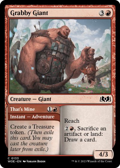 Grabby Giant - Wilds of Eldraine Spoiler