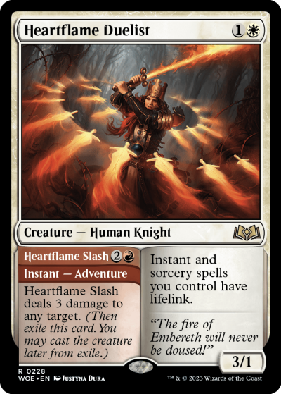 Heartflame Duelist - Wilds of Eldraine Spoiler