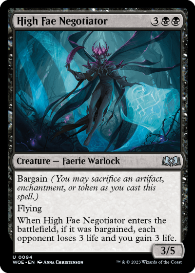 High Fae Negotiator - Wilds of Eldraine Spoiler