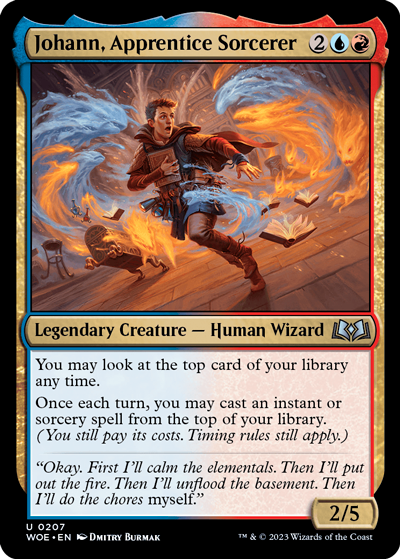 Johann,-Apprentice-Sorcerer---Wilds-of-Eldraine-Spoiler