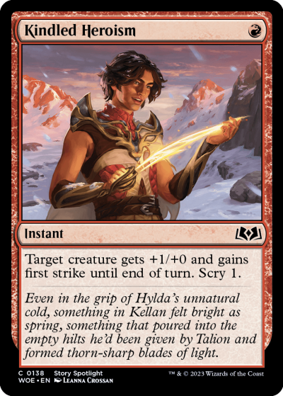 Kindled Heroism - Wilds of Eldraine Spoiler