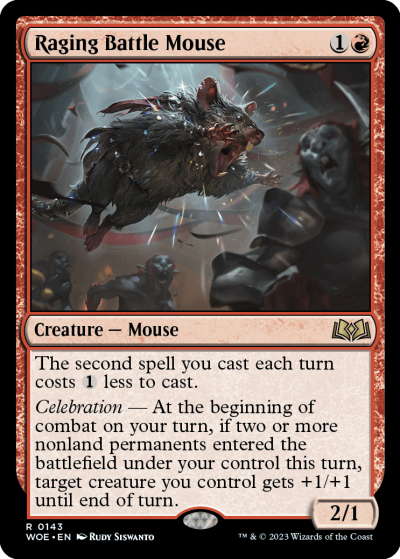 Raging Battle Mouse - Wilds of Eldraine Spoiler