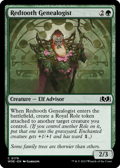 Redtooth Genealogist - Wilds of Eldraine Spoiler