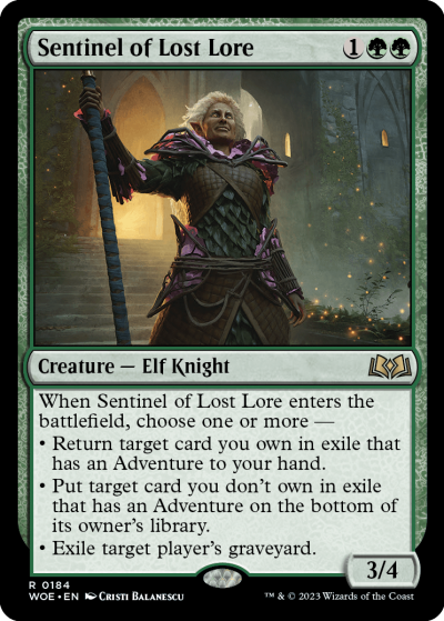 Sentinel of Lost Lore - Wilds of Eldraine Spoiler