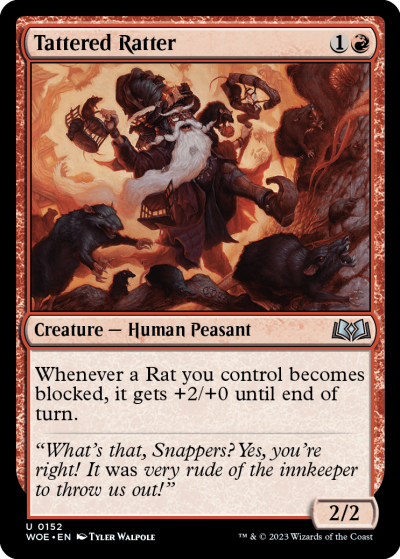 Tattered Ratter - Wilds of Eldraine Spoiler