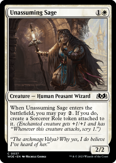 Unassuming Sage - Wilds of Eldraine Spoiler