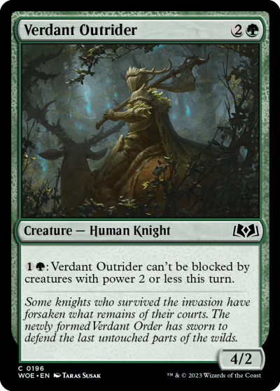 Verdant Outrider - Wilds of Eldraine Spoiler