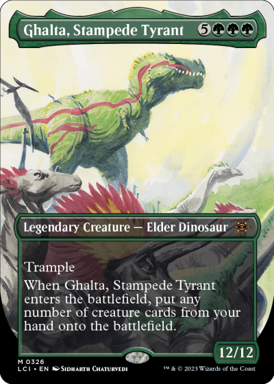 Ghalta, Stampede Tyrant (Variant) - The Lost Caverns of Ixalan Spoiler