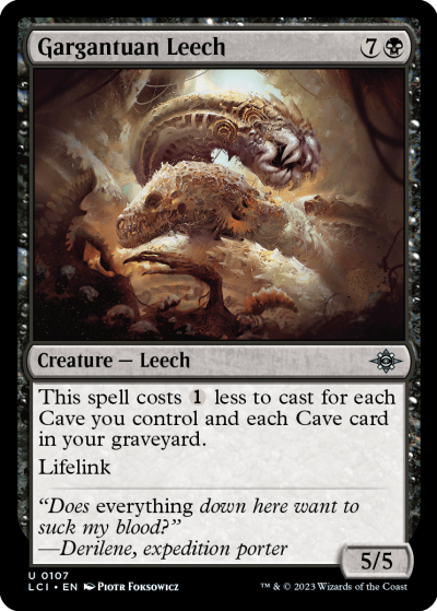 Gargantuan Leech - The Lost Caverns of Ixalan Spoiler