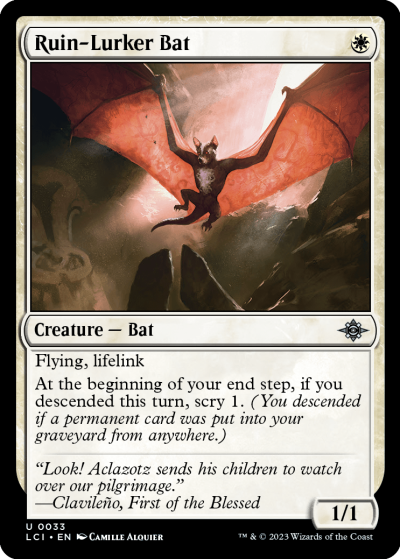 Ruin-Lurker Bat - The Lost Caverns of Ixalan Spoiler