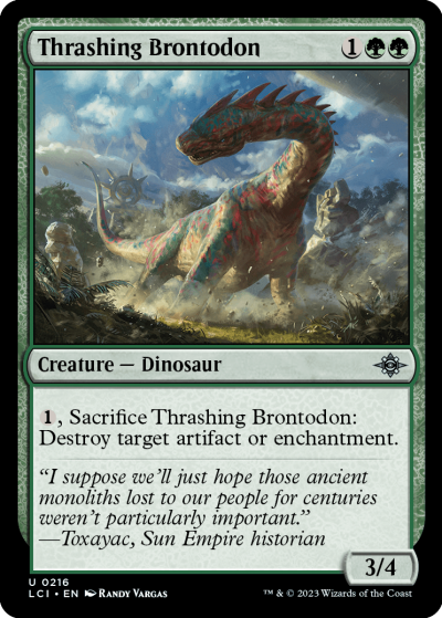 Thrashing Brontodon - The Lost Caverns of Ixalan Spoiler