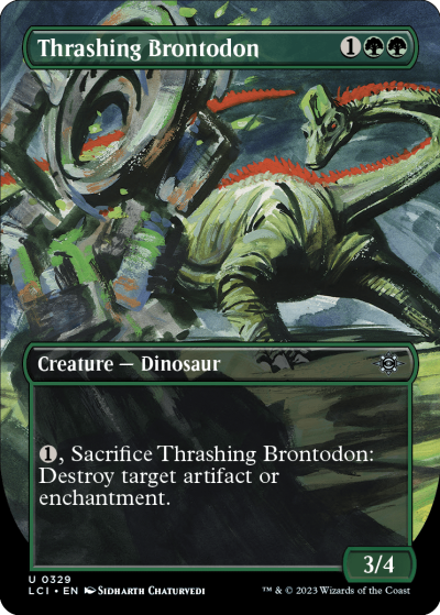 Thrashing Brontodon (Variant) - The Lost Caverns of Ixalan Spoiler