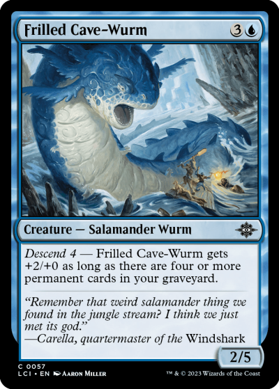 Frilled Cave-Wurm - The Lost Caverns of Ixalan Spoiler