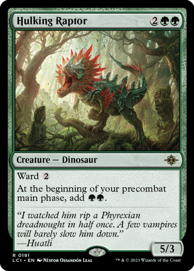 Hulking Raptor - The Lost Caverns of Ixalan Spoiler