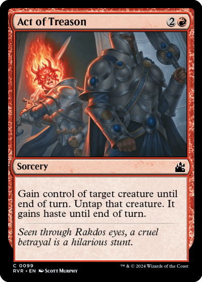 Act of Treason - Ravnica Remastered Spoiler