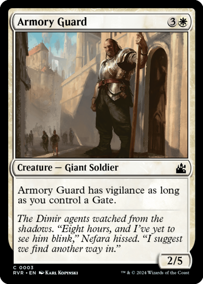 Armory Guard - Ravnica Remastered Spoiler